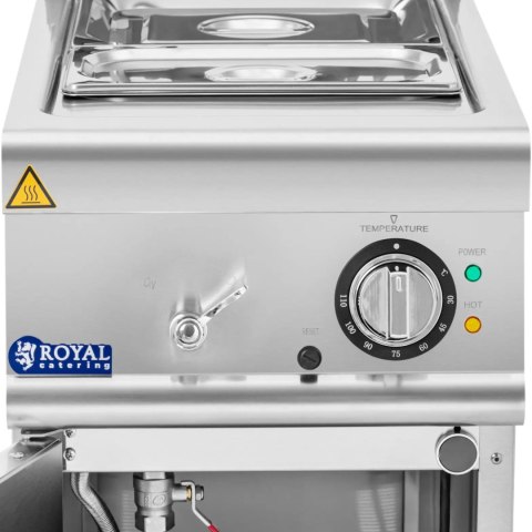 Bemar elektryczny z szafką kranem GN 1/2 GN 1/3 3000 W Royal Catering