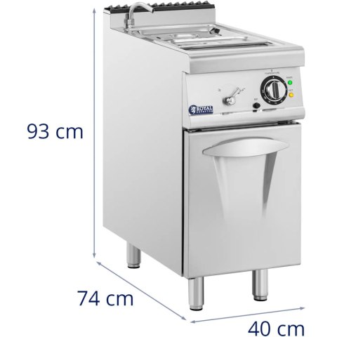 Bemar elektryczny z szafką kranem GN 1/2 GN 1/3 3000 W Royal Catering