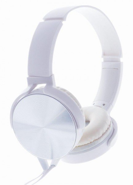 Słuchawki stereo z mikrofonem Montana Białe Rebeltec