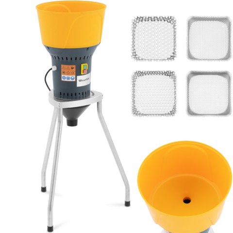 Śrutownik do zboża kukurydzy grochu z podstawą 60 l 400 kg/h 1300 W WIESENFIELD