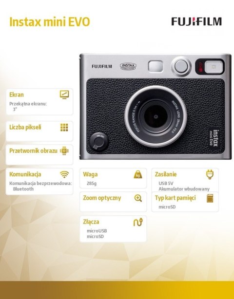 Aparat Instax mini EVO czarny Fujifilm