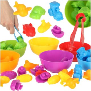 Pojazdy edukacyjne nauka liczenia montessori 36el. Kik Sp. z o. o. Sp. k.