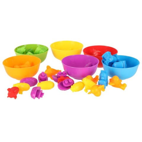 Pojazdy edukacyjne nauka liczenia montessori 36el. Kik Sp. z o. o. Sp. k.