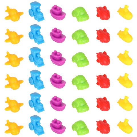 Pojazdy edukacyjne nauka liczenia montessori 36el. Kik Sp. z o. o. Sp. k.