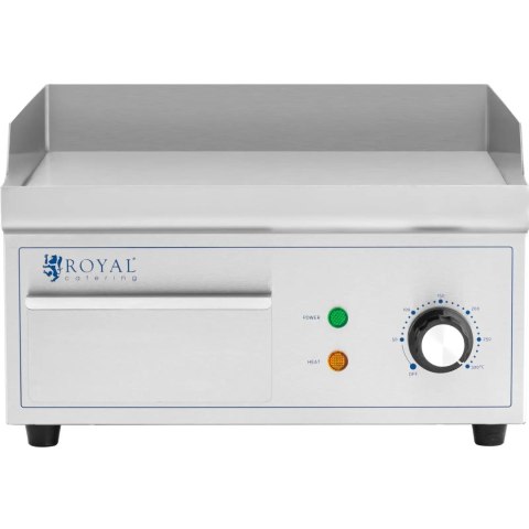 Grill elektryczny płyta grillowa gładka 35 x 38 cm 2000 W Royal Catering