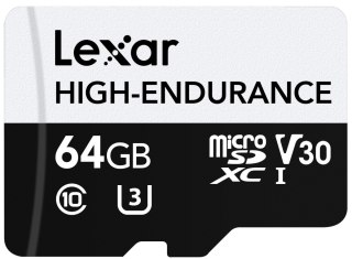 Karta microSD High Endurance 64GB C10 A1 U1 V30 100/35MB/s Lexar