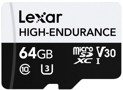 Karta microSD High Endurance 64GB C10 A1 U1 V30 100/35MB/s Lexar