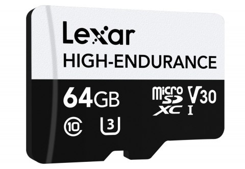 Karta microSD High Endurance 64GB C10 A1 U1 V30 100/35MB/s Lexar