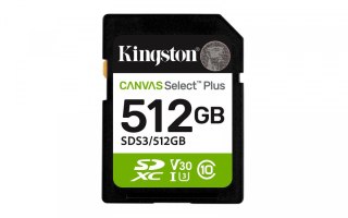 Karta pamięci SD 512GB Canvas Select Plus Gen3 150MB/s Kingston