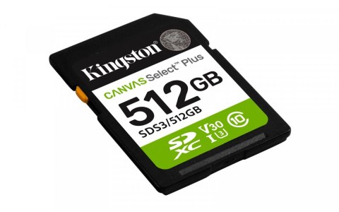 Karta pamięci SD 512GB Canvas Select Plus Gen3 150MB/s Kingston
