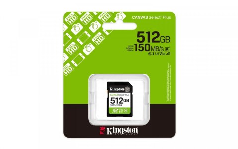 Karta pamięci SD 512GB Canvas Select Plus Gen3 150MB/s Kingston