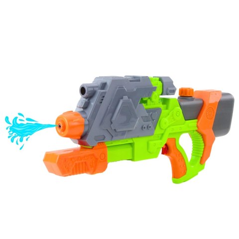 Pistolet Na Wodę Pompowany Mechanicznie Zielono-Pomarańczowy 50 cm LEAN Toys