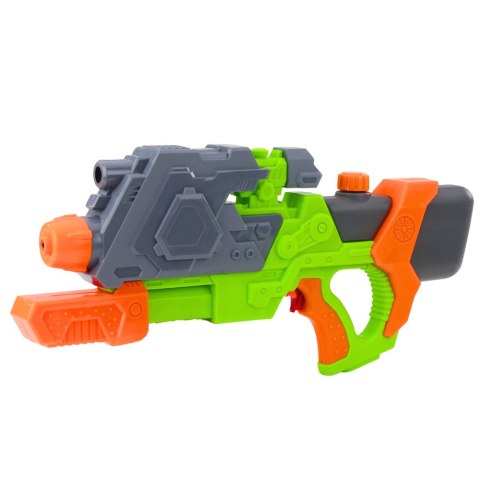 Pistolet Na Wodę Pompowany Mechanicznie Zielono-Pomarańczowy 50 cm LEAN Toys