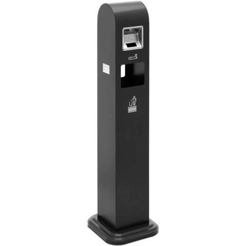 Popielnica popielniczka stojąca z koszem na śmieci 10.8 l - ciemnoszara Ulsonix