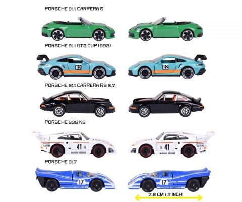 Zestaw pojazdów Porsche 5-pak Majorette