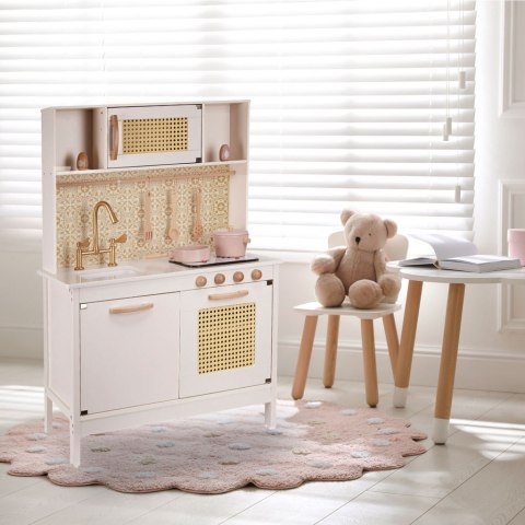 Kuchnia dla dzieci drewniana MDF retro z akcesoriami BOHO 100cm Kik Sp. z o. o. Sp. k.