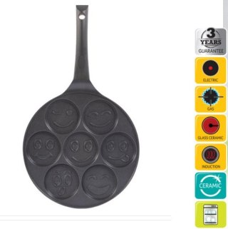 Patelnia Aluminium na 7 placków z powłoka non-stick 27cm Lamart