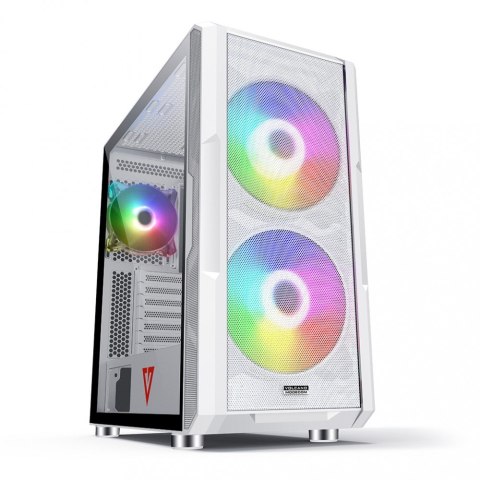 Obudowa komputerowa Volcano Amirani ARGB Biała MODECOM