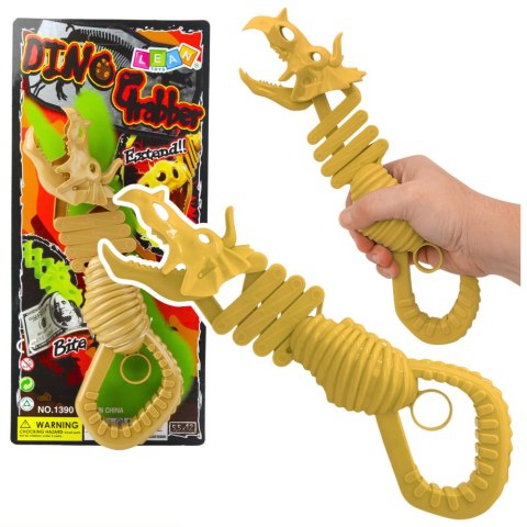 Gryzący Szkielet Dinozaur Chwytak Pistolet Brązowy LEAN TOYS
