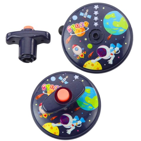 Kolorowy Świecący Dysk Kosmos Ufo Kręcący Bączek Spinning Top LEAN TOYS