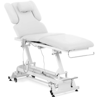 Łóżko stół kosmetyczny do masażu elektryczny 3 silniki 250 kg NANTES - biały Physa
