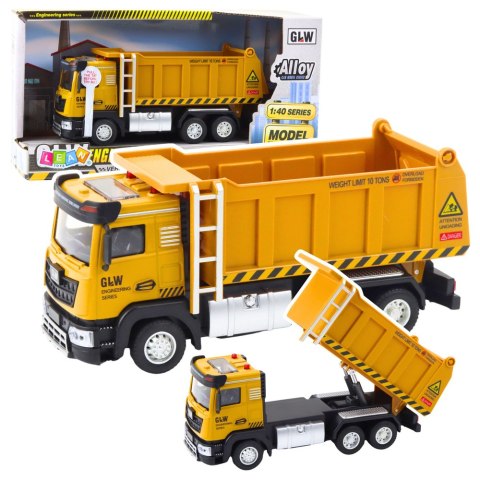 Samochód Budowlany Ciężarówka Wywrotka Żółta LEAN Toys