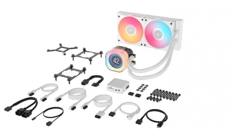Chłodzenie CPU iCUE LINK TITAN 240 RX LCD AIO 240mm białe Corsair