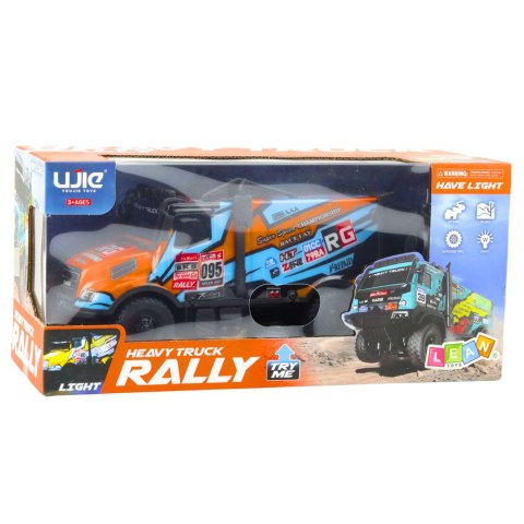 Auto Ciężarowe Zdalnie Sterowane RC Podświetlana Karoseria Pomarańczowy LEAN Toys