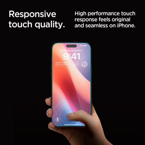 Szkło hartowane na iPhone 16 Pro Glas.tR EZ Fit Privacy - 2 szt. SPIGEN