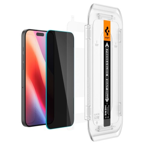Szkło hartowane na iPhone 16 Pro Glas.tR EZ Fit Privacy - 2 szt. SPIGEN