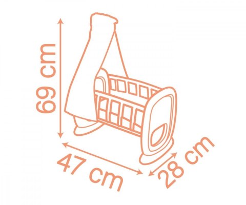Kołyska z baldachimem Smoby