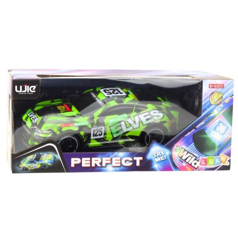 Samochód Sportowy Zdalnie Sterowany Pilot Dźwięk Zielony LEAN Toys