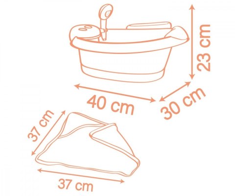 Wanienka z hydromasażem Baby Nurse Smoby