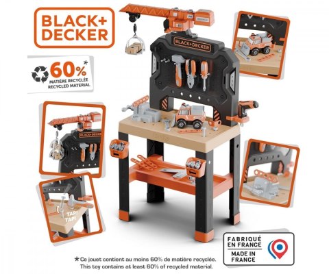 Warsztat z dźwigiem Black+Decker Bricolo Builder Smoby