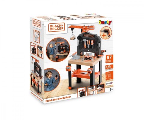 Warsztat z dźwigiem Black+Decker Bricolo Builder Smoby