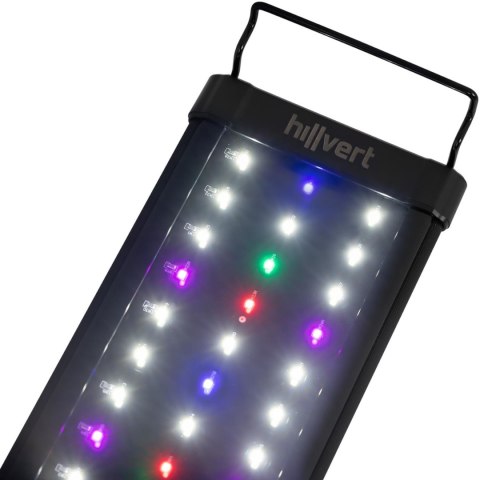 Lampa oświetlenie LED do akwarium wzrostu roślin pełne spektrum 156 diod 113 cm 30 W Hillvert