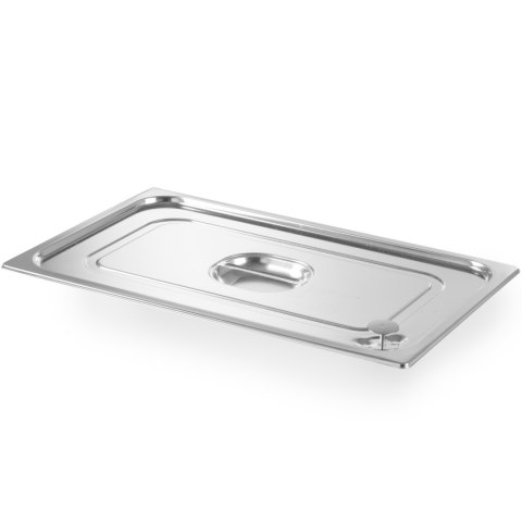 Pokrywka do pojemnika GN Profi Line z uszczelką silikonową GN2/3 354x325mm stalowa nierdzewna - Hendi 802618 Hendi
