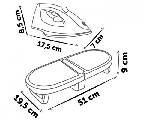 Składany stół do prasowania MiniTefal Smoby