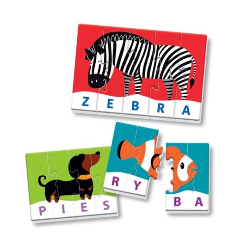 Gra edukacyjna Puzzle Moje Pierwsze Słowa Uczę się Bawiąc Język Polski Clementoni 50770 Clementoni