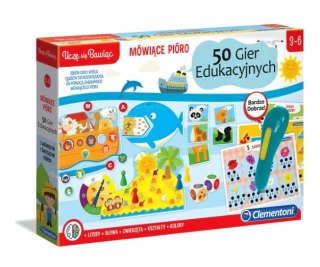 Mówiące Pióro 50 Gier Edukacyjnych Uczę się Bawiąc Język Polski Clementoni 50650 Clementoni