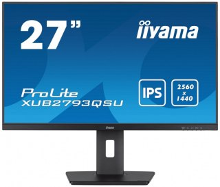 Monitor 27 cali XUB2793QSU-B7 IPS, QHD, HAS(150mm), 100Hz, 300cd IIYAMA