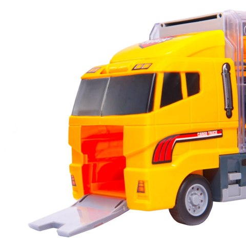 Transporter ciężarówka TIR wyrzutnia + metalowe auta maszyny budowlane Kik Sp. z o. o. Sp. k.