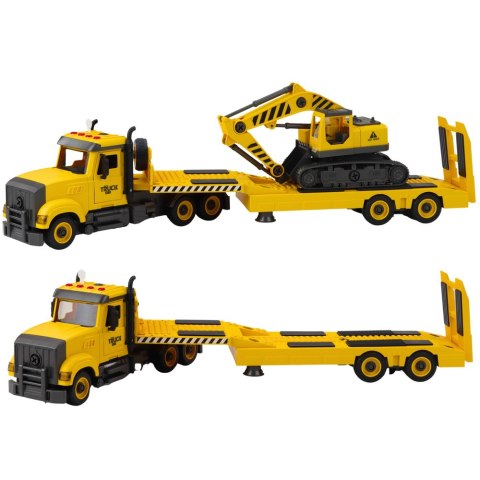 Ciężarówka Laweta Do Skręcania DIY Koparka Gąsienicowa Światła Dźwięki LEAN Toys