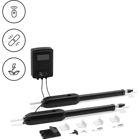 Napęd do bramy dwuskrzydłowej do 400 kg / 4 m 3800 N MSW