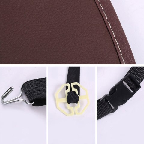 Organizer samochodowy na fotel siedzenie + półka stolik do auta beżowy HURTEL