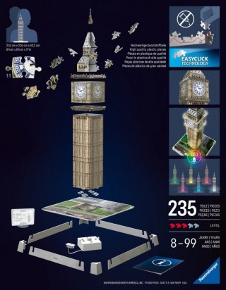 Puzzle 3D Big Ben Londyn Ravensburger Polska