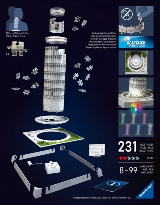 Puzzle 3D Krzywa Wieża w Pizie Ravensburger Polska