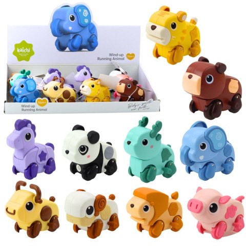 Nakręcane Jeżdżące Zwierzątko Zabawka Dla Malucha Mix LEAN TOYS