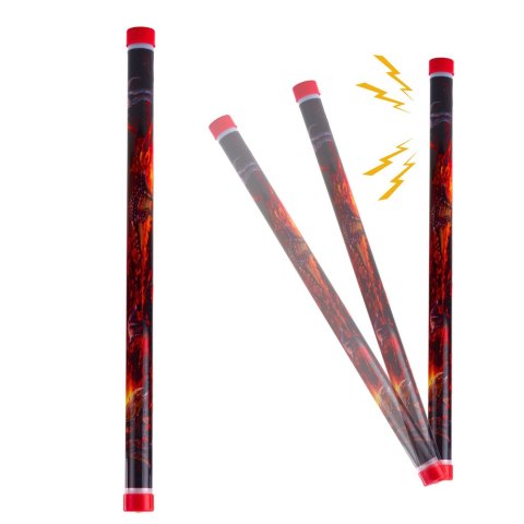 Tuba Dźwiękowa Akustyczna Dinozaury Światła Kolorowa 40cm Mix LEAN TOYS