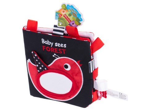 Książeczka sensoryczna gryzak metki kontrastowa las Kik Sp. z o. o. Sp. k.